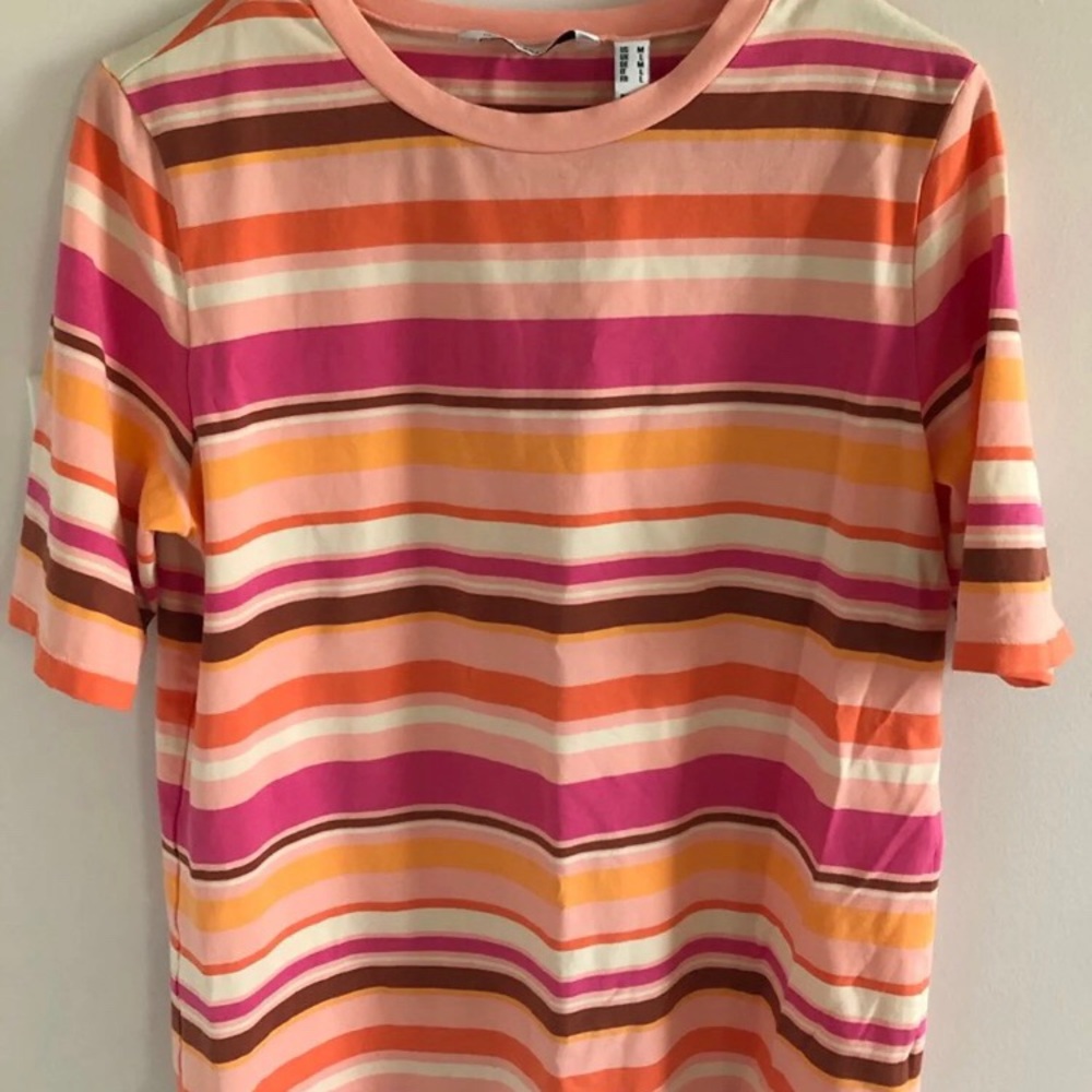 Isaac Mizrahi short sleeve top Medium new orange